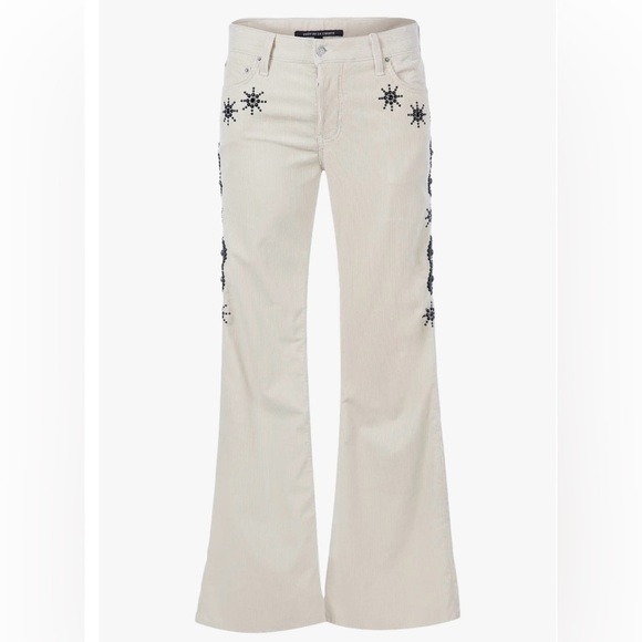 Coût De La Liberté Jimmy Star Studs Cord Flare Pants Size 30 Retail $1150 - Picture 1 of 15